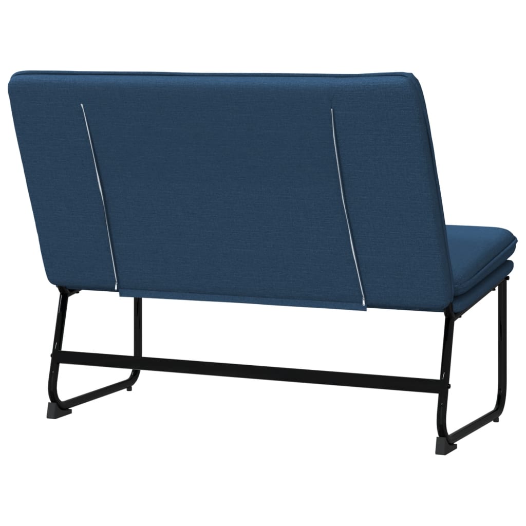 Sitzbank Blau 100x75x76 cm Stoff
