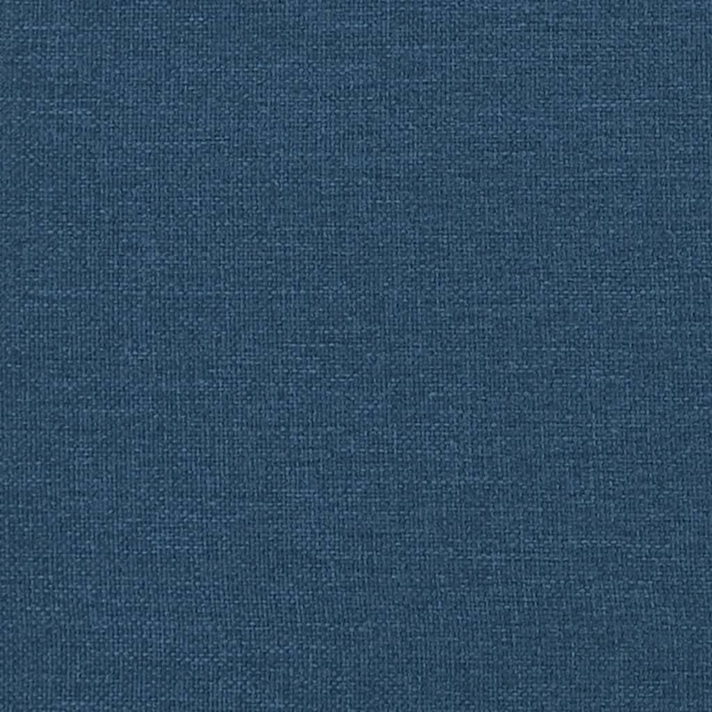 Sitzbank Blau 100x75x76 cm Stoff