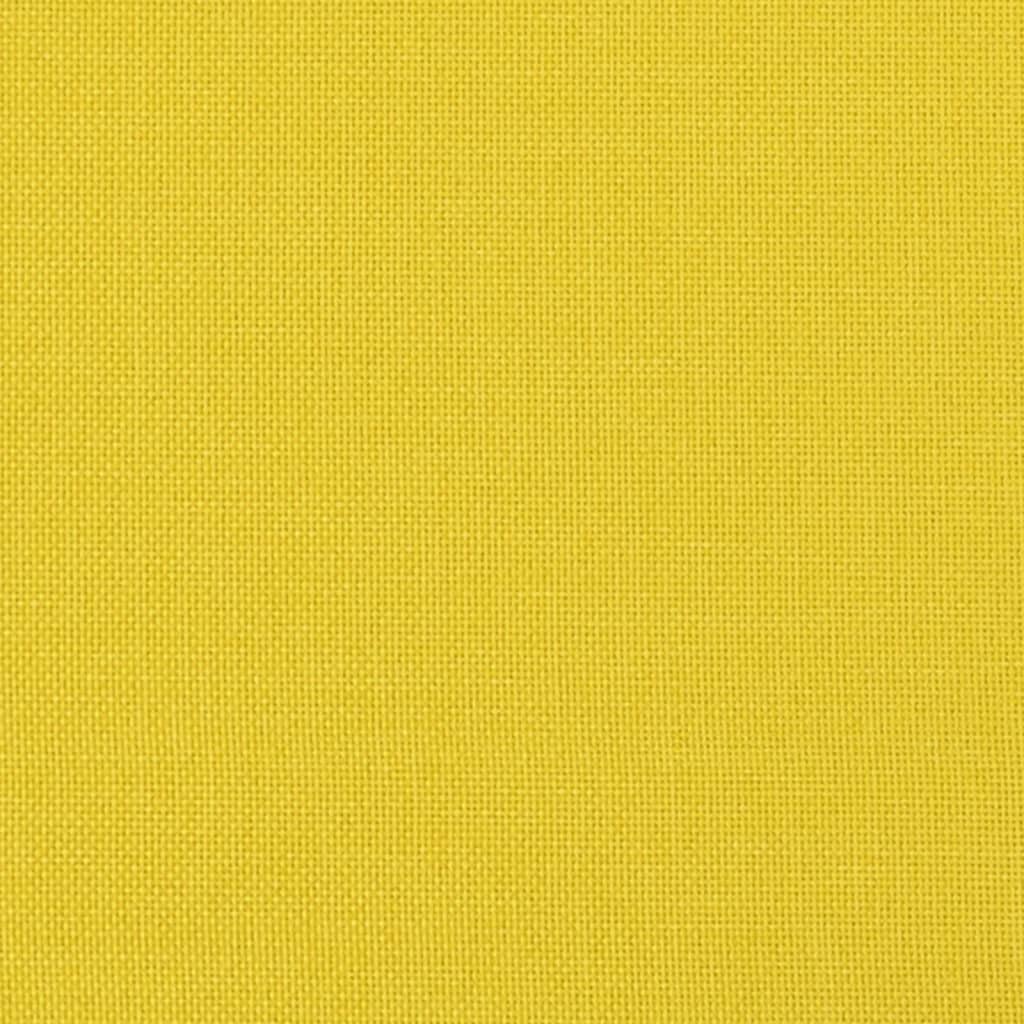 Sitzbank Hellgelb 100x75x76 cm Stoff