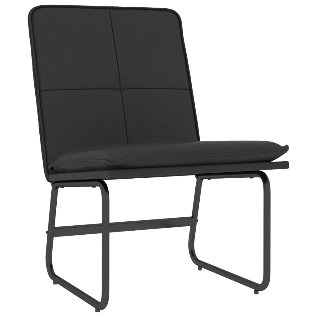 Loungesessel Schwarz 54x75x76 cm Kunstleder