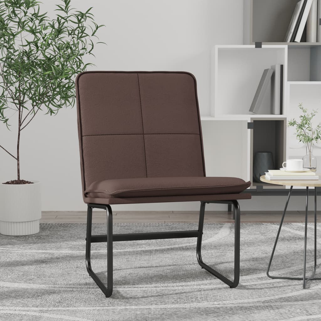 Loungesessel Braun 54x75x76 cm Kunstleder