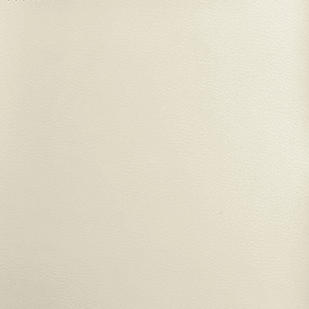 Sitzbank Creme 100x75x76 cm Kunstleder