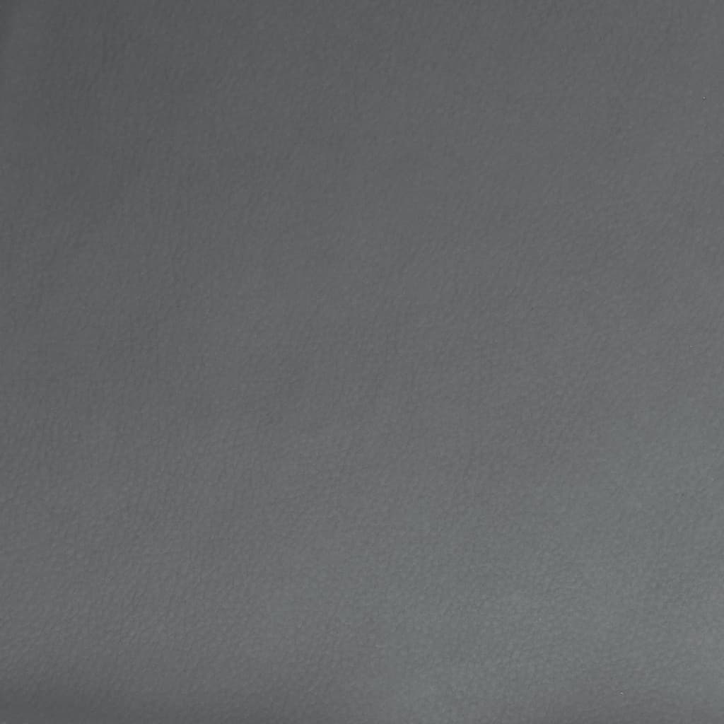 Sitzbank Grau 100x75x76 cm Kunstleder