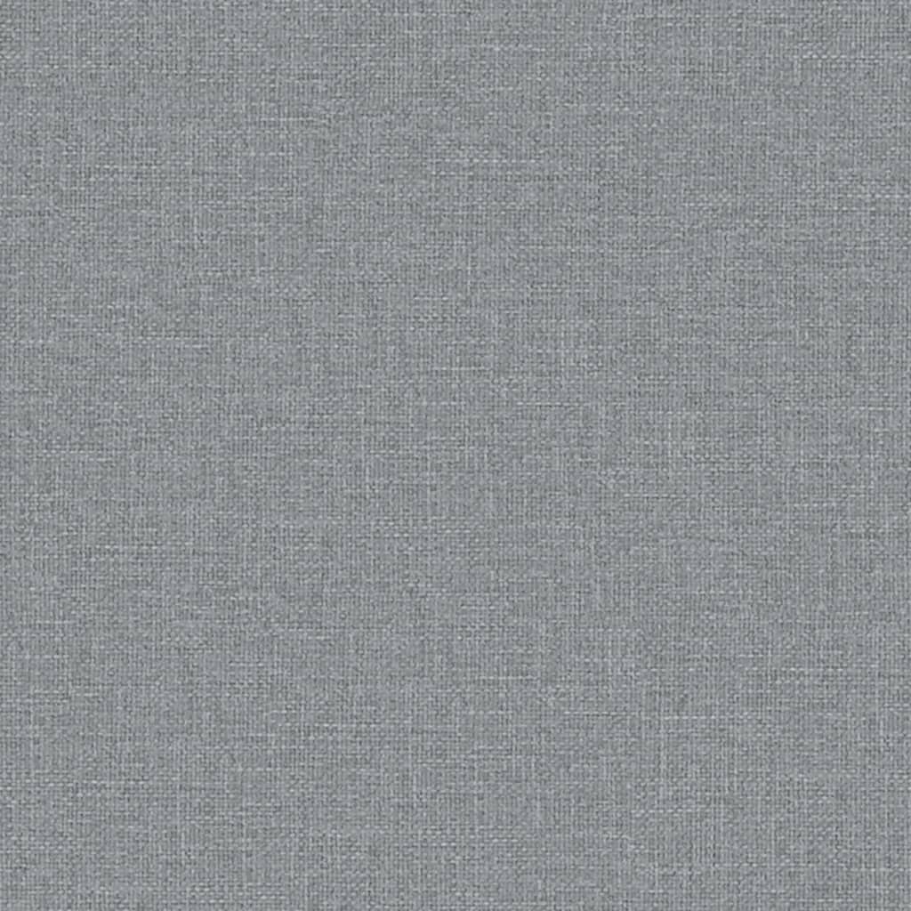 Sitzbank Hellgrau 100x64x80 cm Stoff