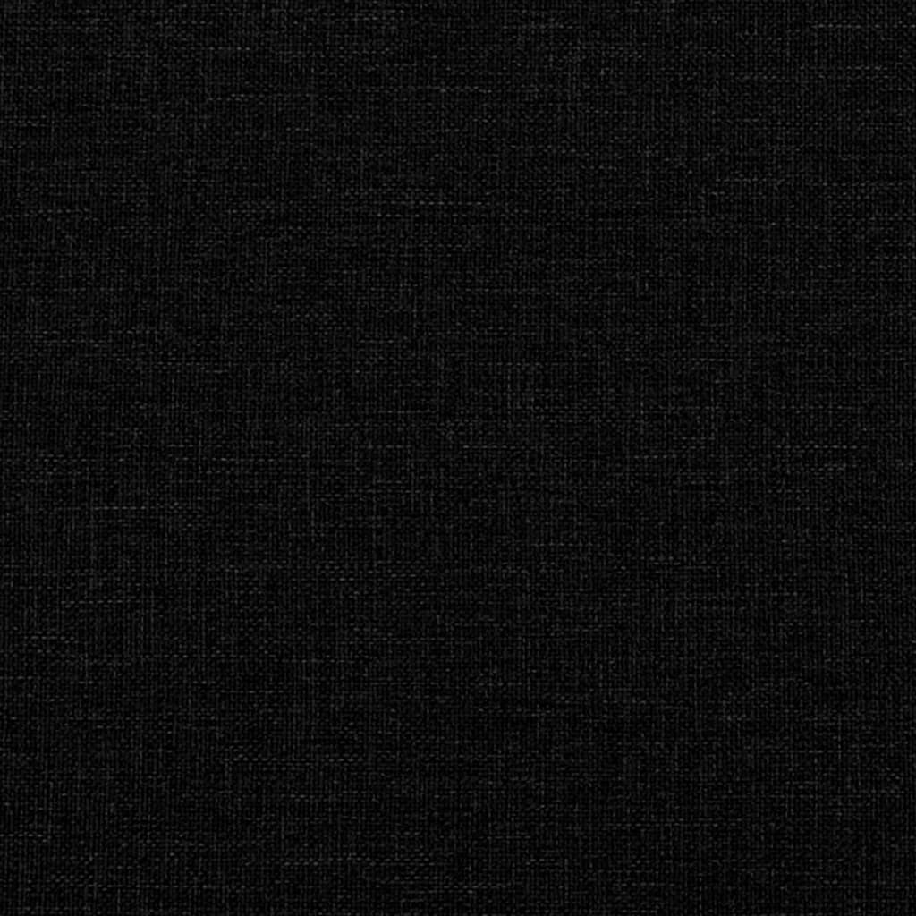 Sitzbank Schwarz 100x64x80 cm Stoff