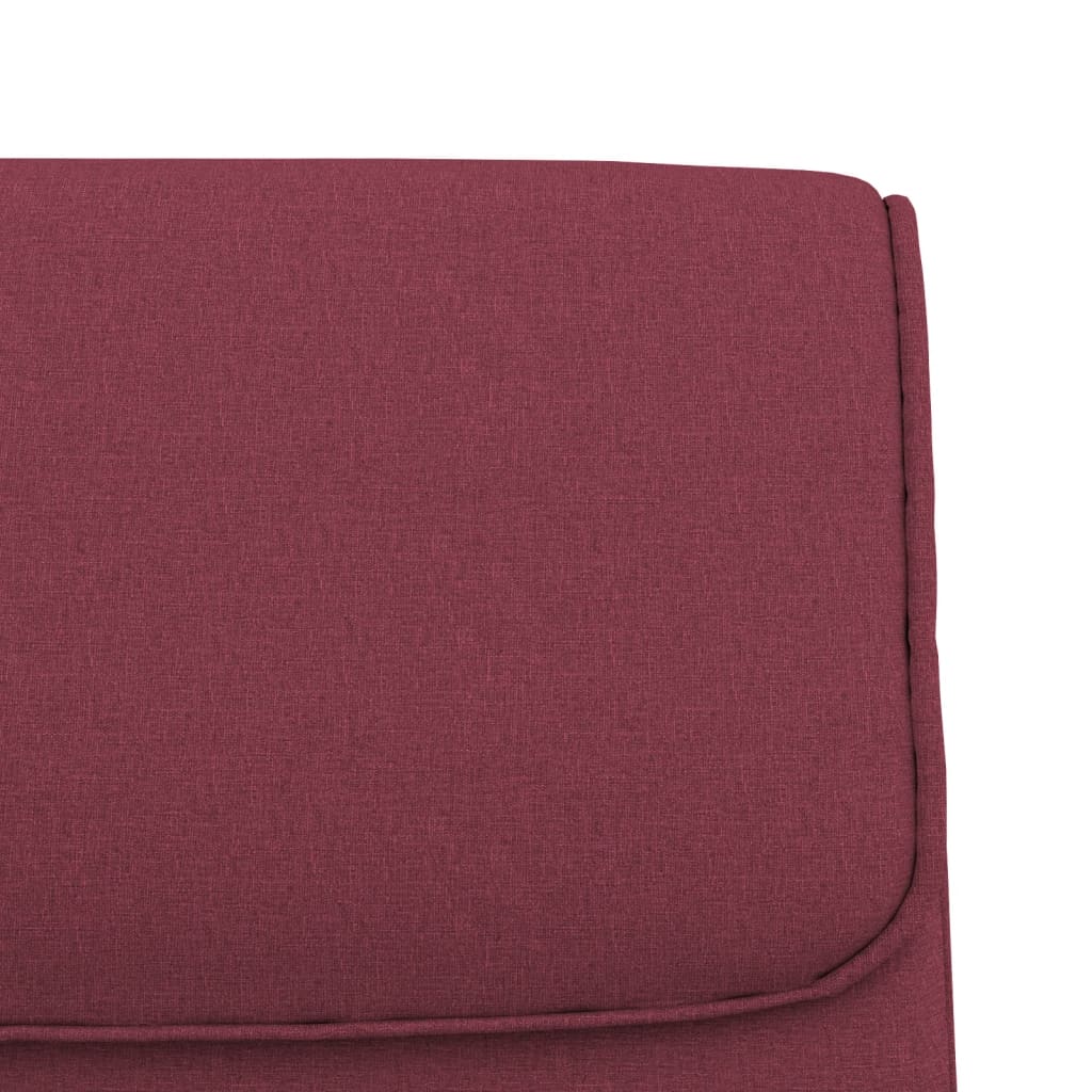 Sitzbank Weinrot 100x64x80 cm Stoff