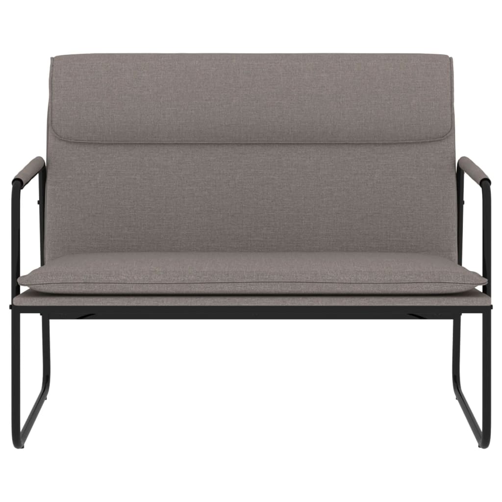 Sitzbank Taupe 100x64x80 cm Stoff