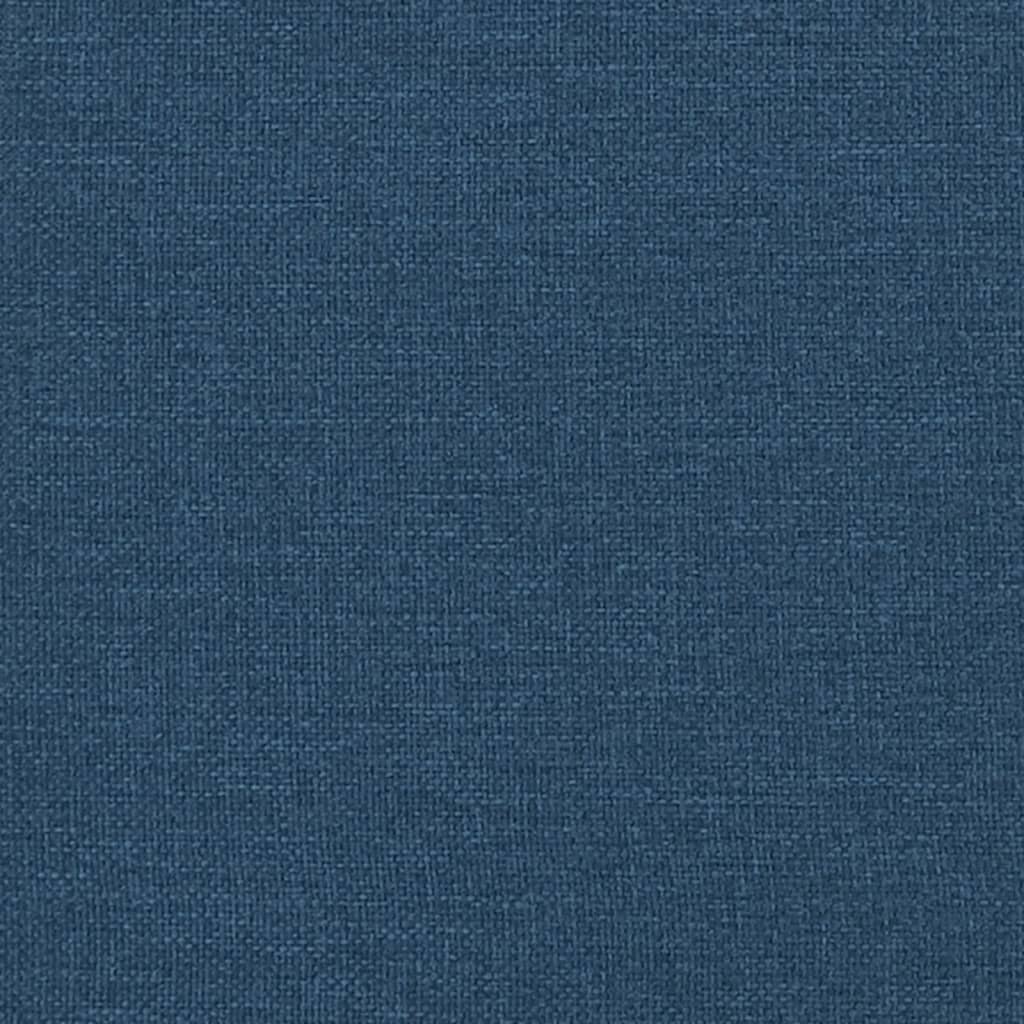 Sitzbank Blau 100x64x80 cm Stoff