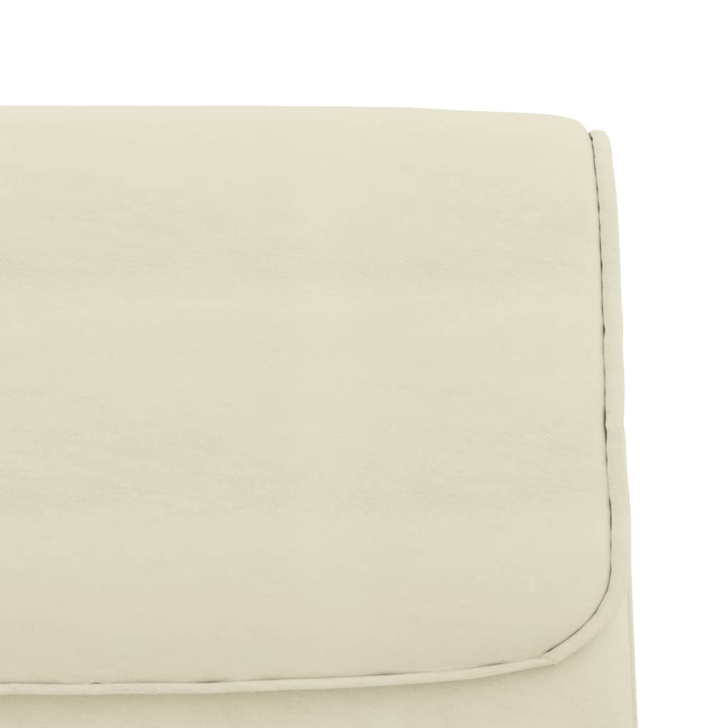 Sitzbank Creme 100x64x80 cm Kunstleder