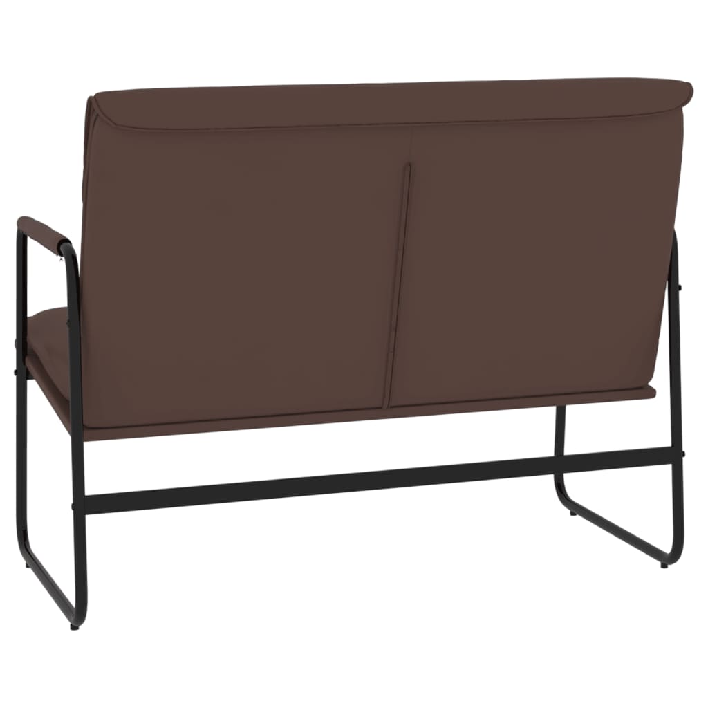 Sitzbank Braun 100x64x80 cm Kunstleder