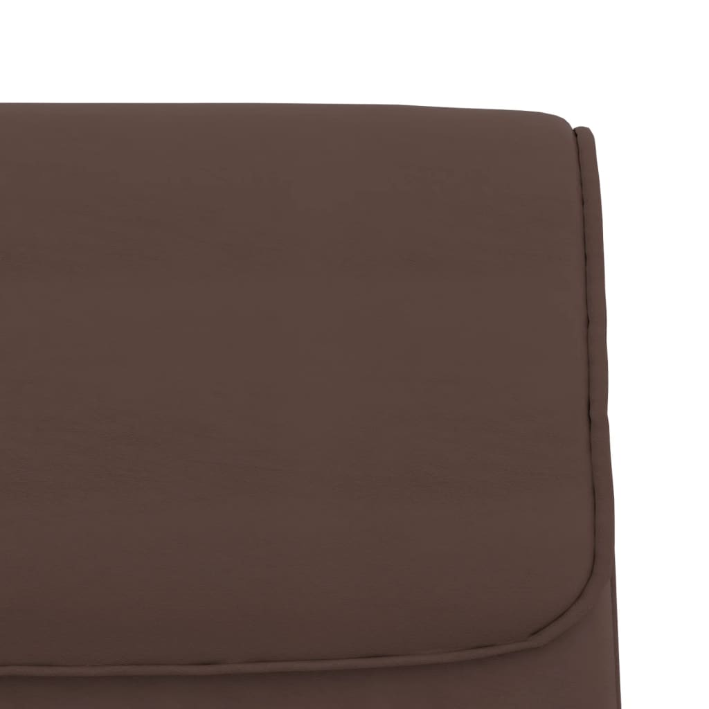 Sitzbank Braun 100x64x80 cm Kunstleder