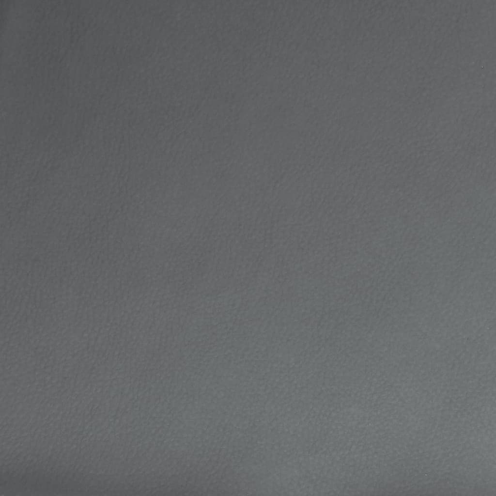 Sitzbank Grau 100x64x80 cm Kunstleder