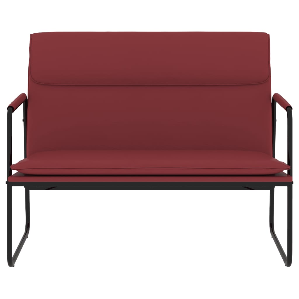 Sitzbank Weinrot 100x64x80 cm Kunstleder