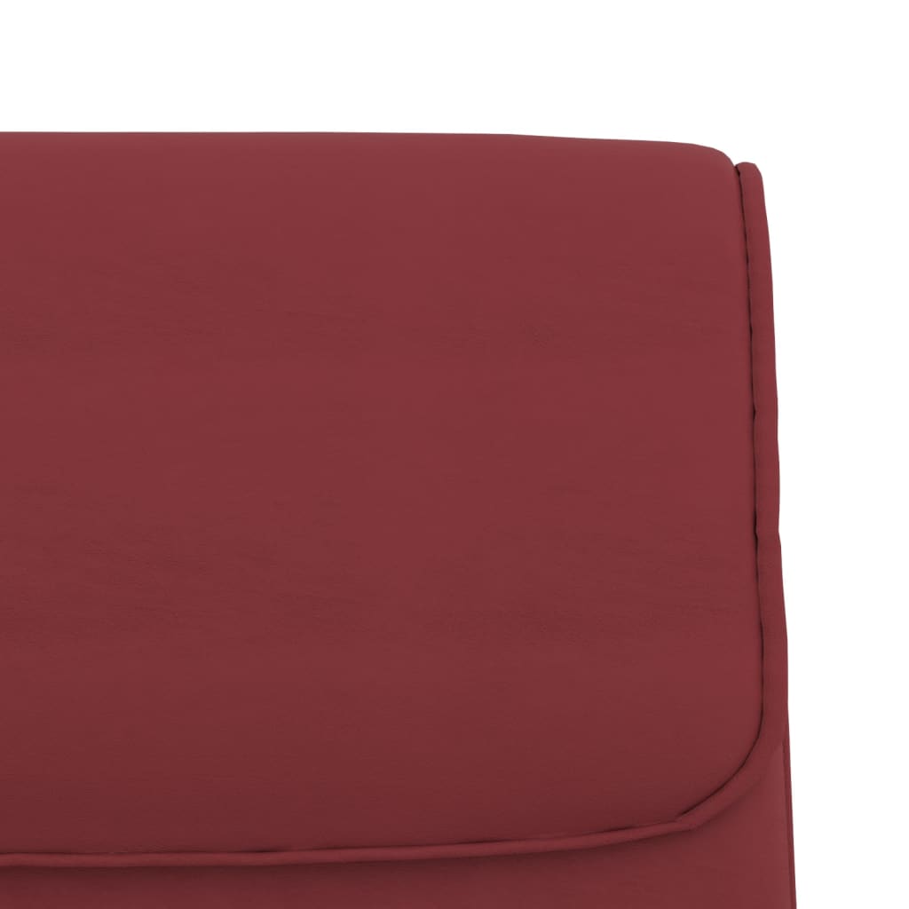 Sitzbank Weinrot 100x64x80 cm Kunstleder