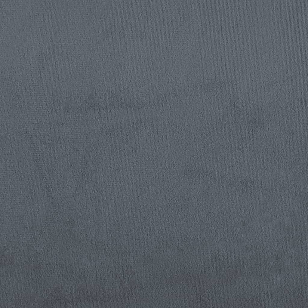 Sitzbank Dunkelgrau 108x79x79 cm Samt