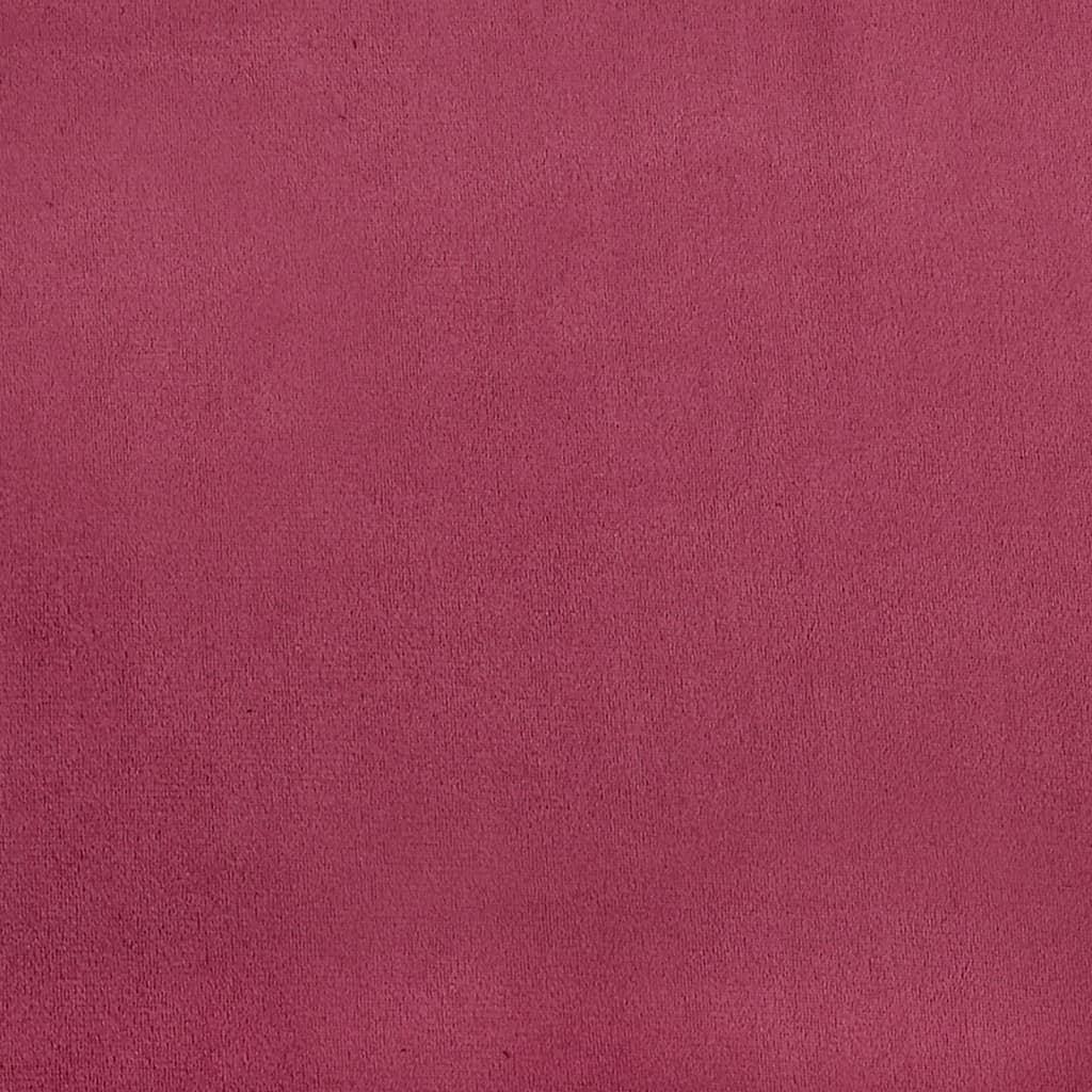 Sitzbank Weinrot 108x79x79 cm Samt
