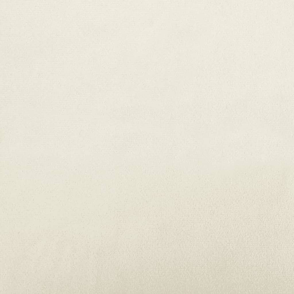 Sitzbank Creme 108x79x79 cm Samt