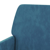 Thumbnail for Sitzbank Blau 108x79x79 cm Samt