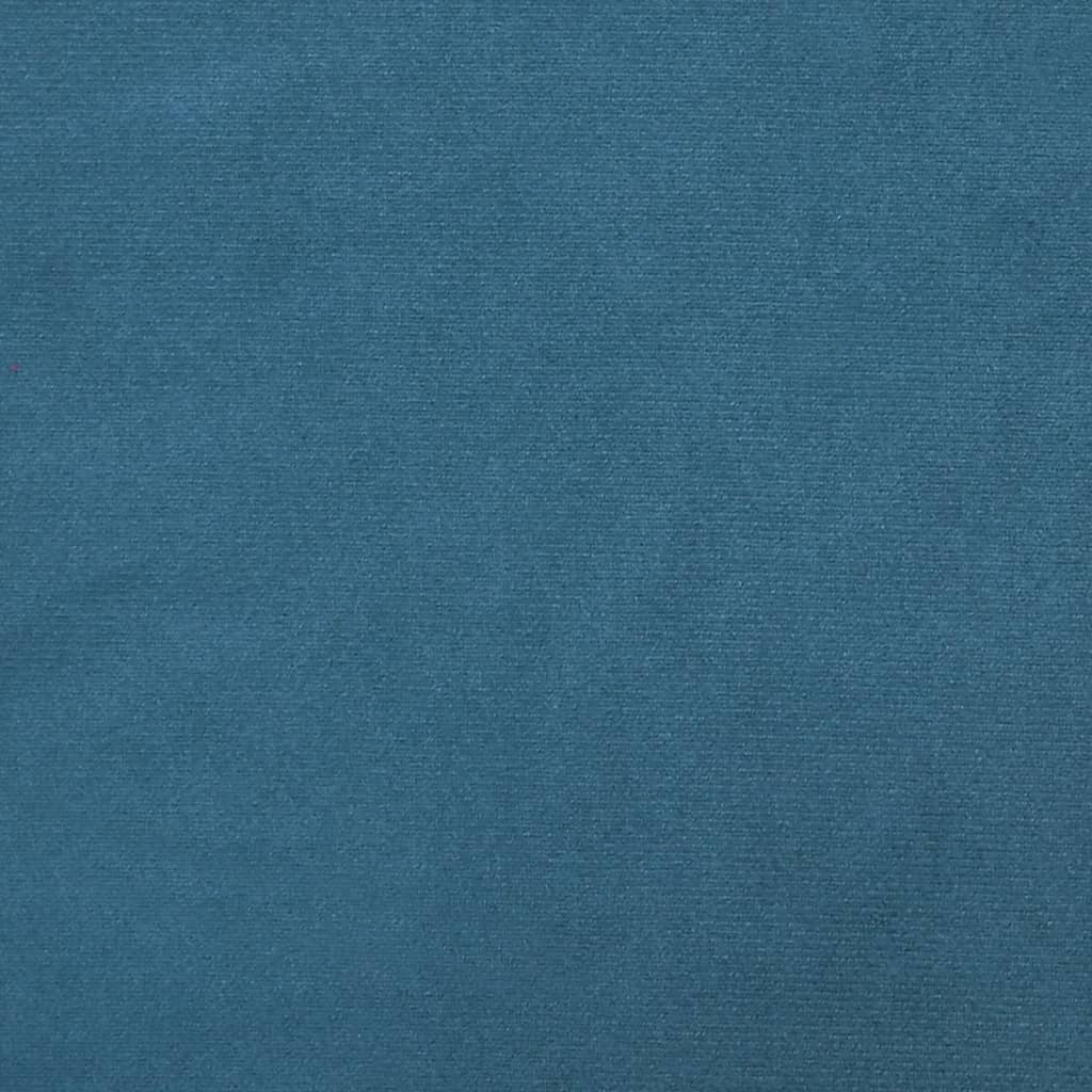 Sitzbank Blau 108x79x79 cm Samt