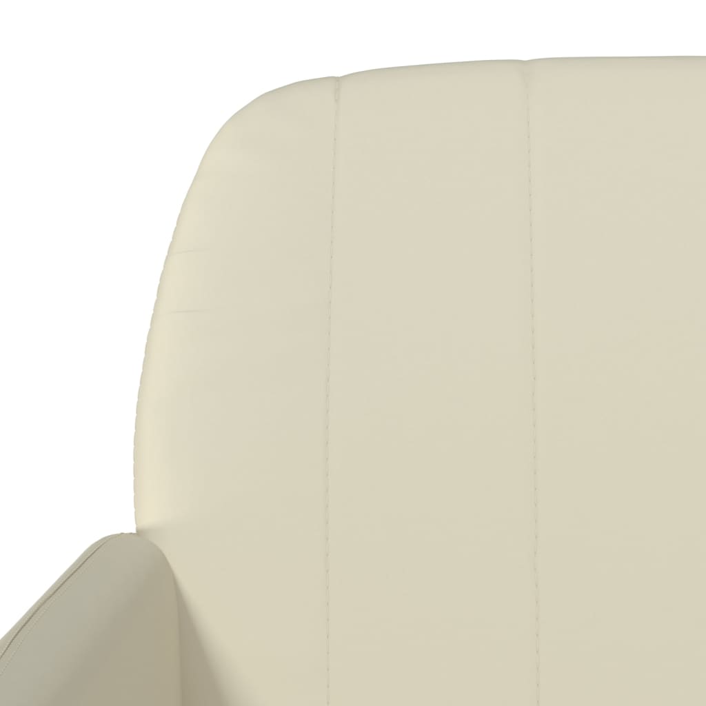 Sitzbank Creme 107x80x81 cm Kunstleder