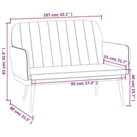Thumbnail for Sitzbank Braun 107x80x81 cm Kunstleder