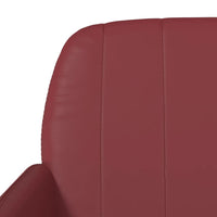 Thumbnail for Sitzbank Weinrot 107x80x81 cm Kunstleder