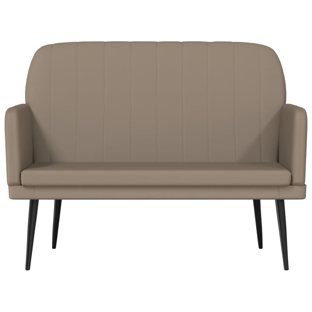 Sitzbank Cappuccino-Braun 107x80x81 cm Kunstleder
