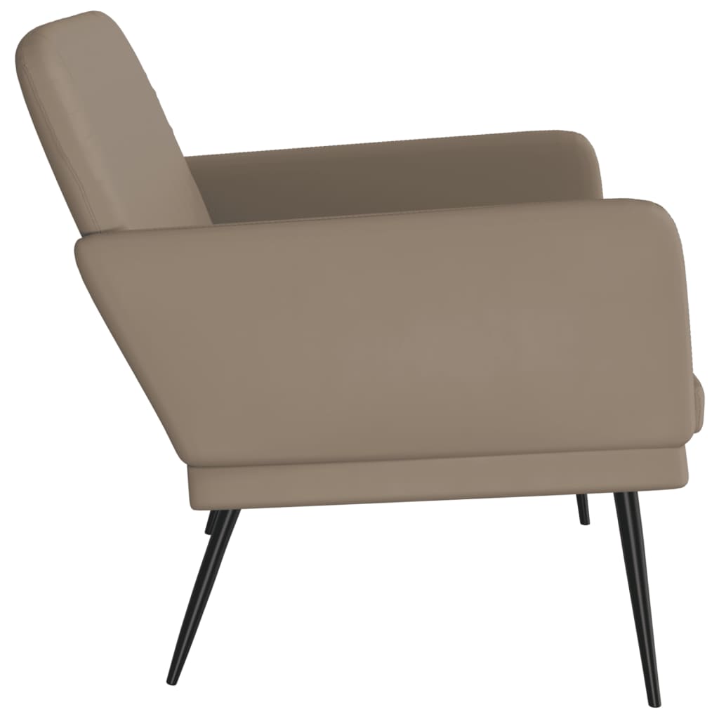 Sitzbank Cappuccino-Braun 107x80x81 cm Kunstleder