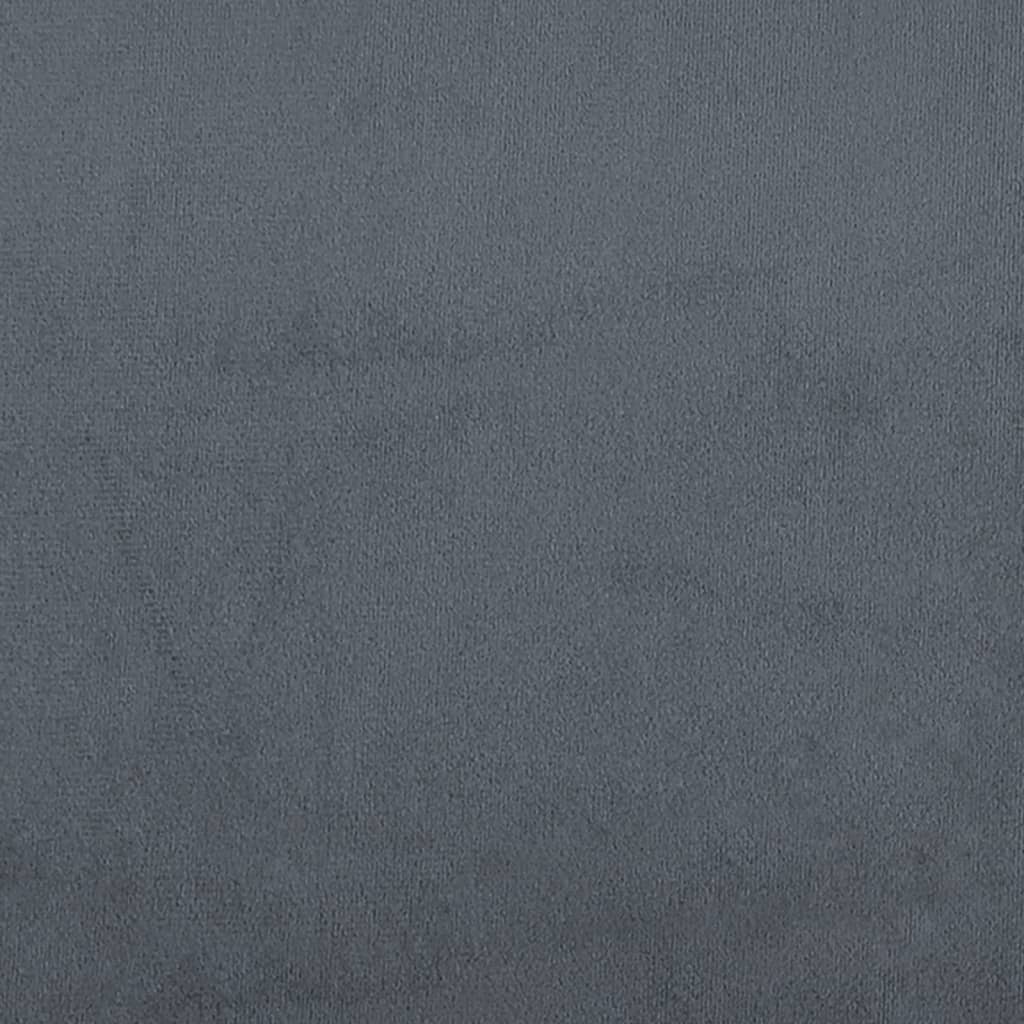 Sitzbank Dunkelgrau 108x79x79 cm Samt