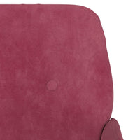 Thumbnail for Sitzbank Weinrot 108x79x79 cm Samt