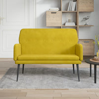 Thumbnail for Sitzbank Gelb 108x79x79 cm Samt