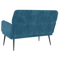 Thumbnail for Sitzbank Blau 108x79x79 cm Samt