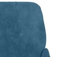 Thumbnail for Sitzbank Blau 108x79x79 cm Samt