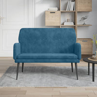 Thumbnail for Sitzbank Blau 108x79x79 cm Samt
