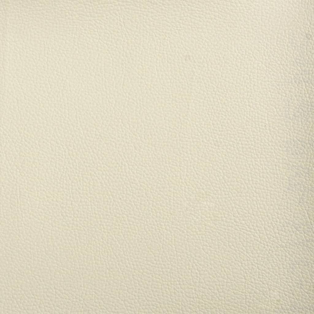 Sitzbank Creme 110x76x80 cm Kunstleder