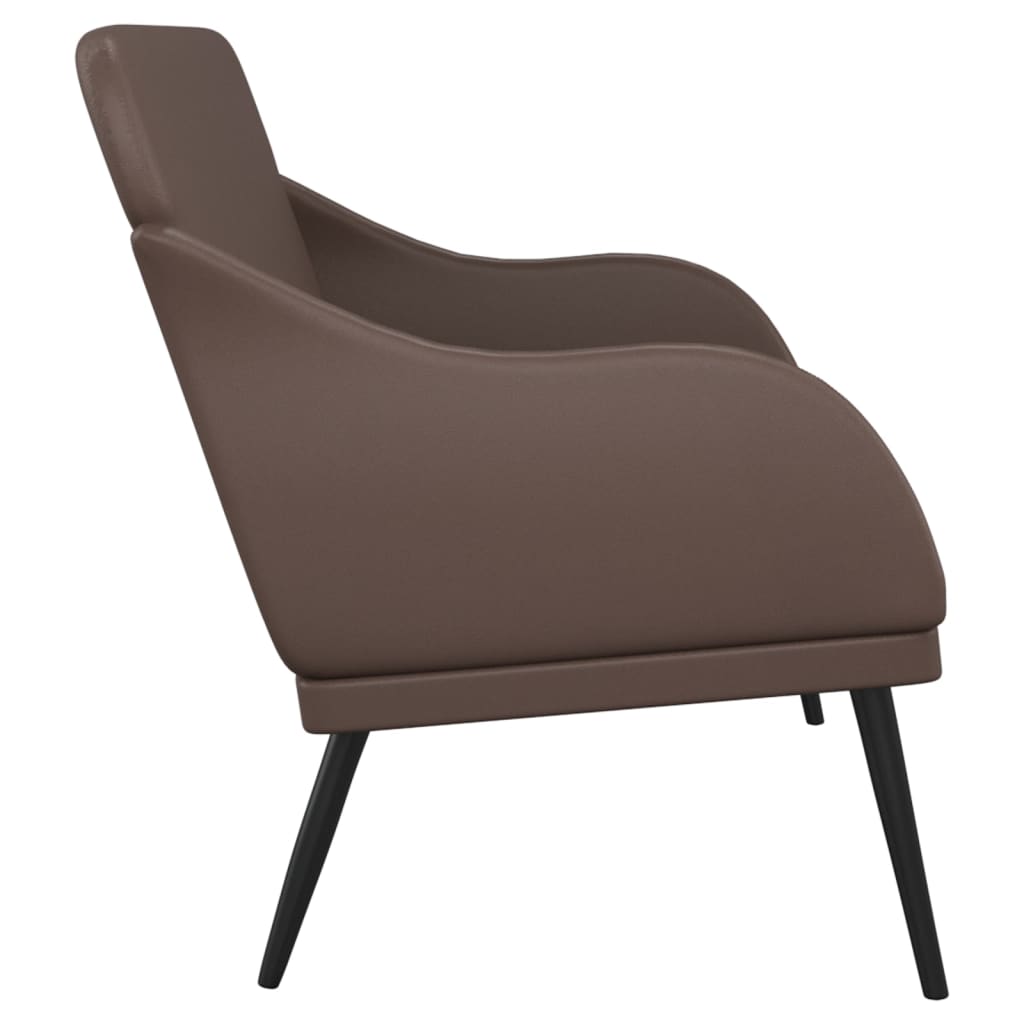 Sitzbank Braun 110x76x80 cm Kunstleder