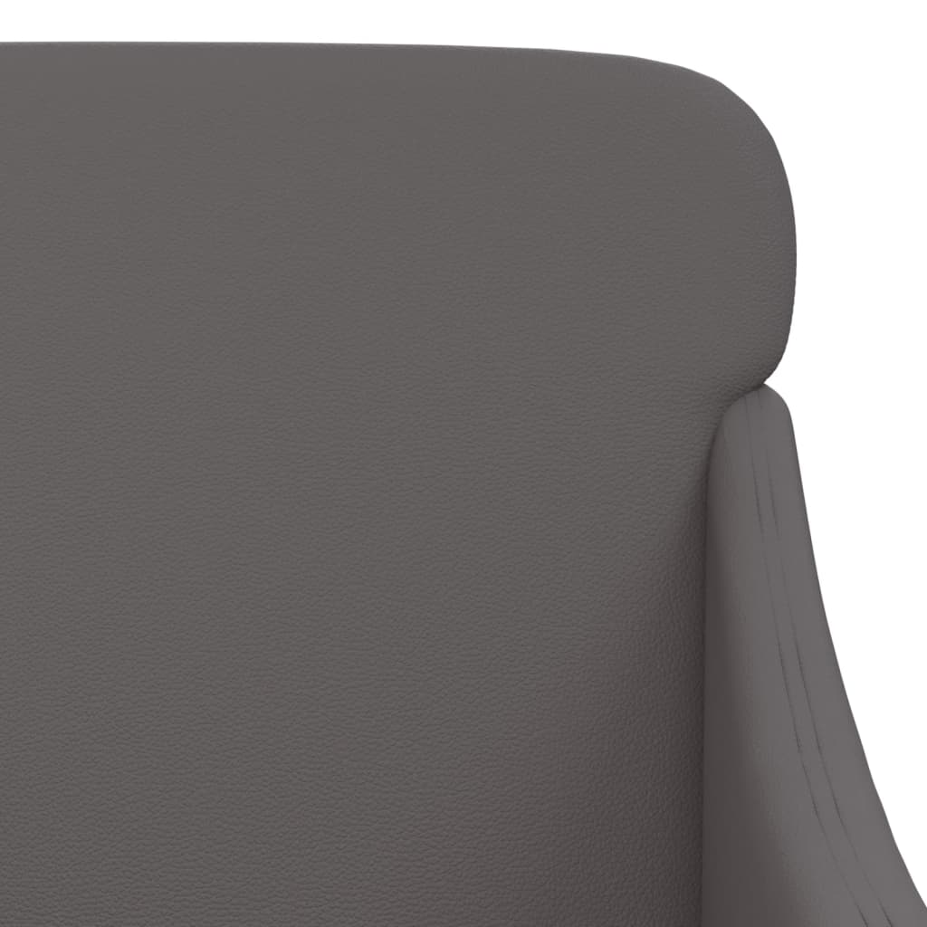 Sitzbank Grau 110x76x80 cm Kunstleder
