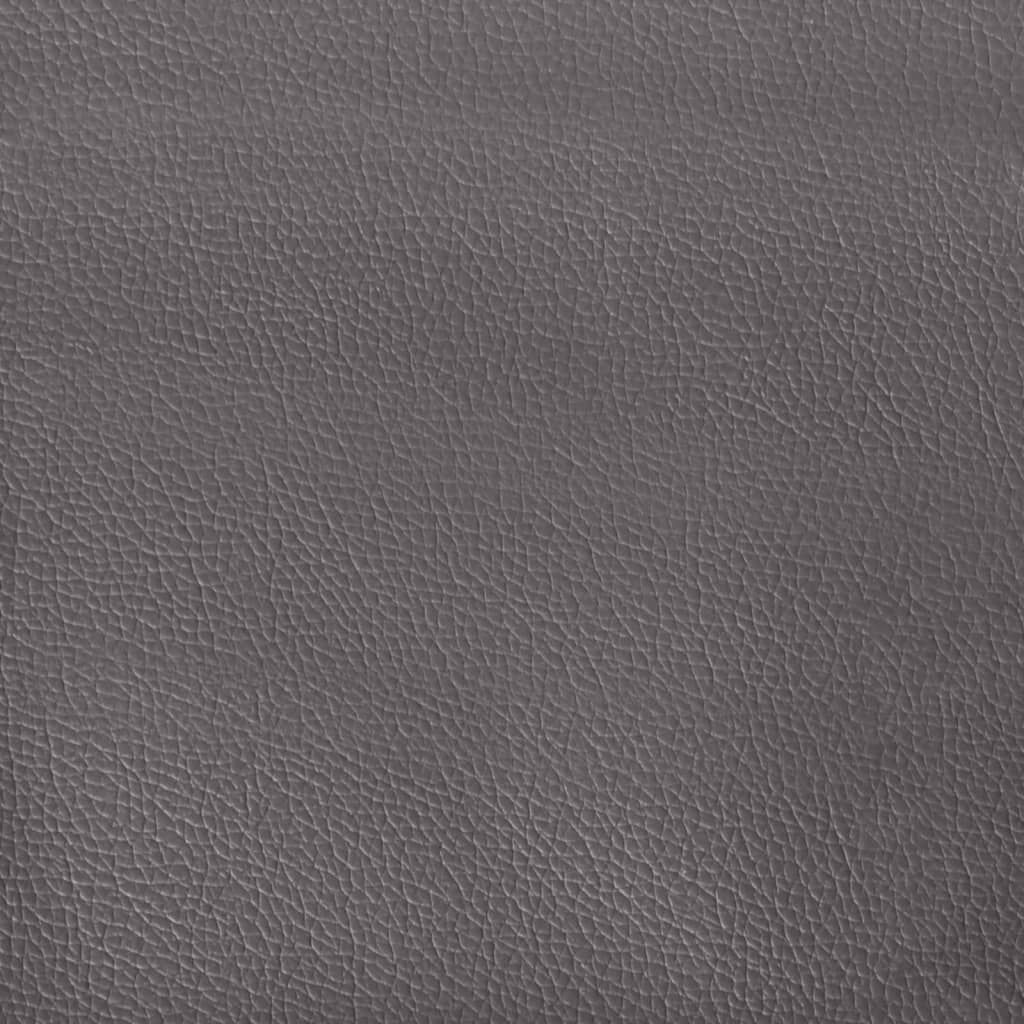 Sitzbank Grau 110x76x80 cm Kunstleder
