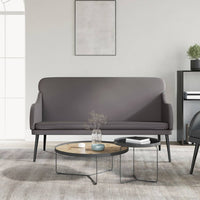 Thumbnail for Sitzbank Grau 110x76x80 cm Kunstleder