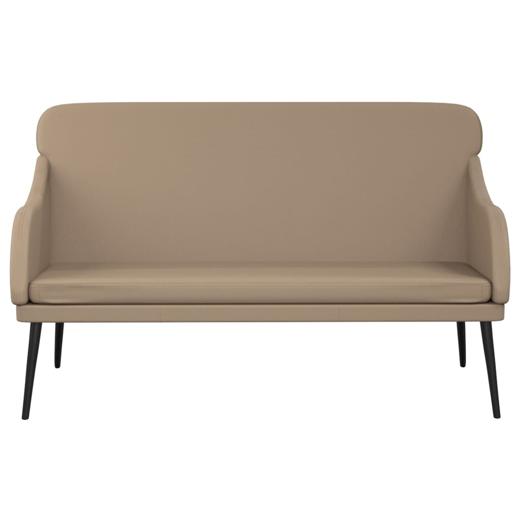 Sitzbank Cappuccino-Braun 110x76x80 cm Kunstleder