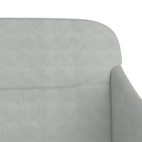 Thumbnail for Sitzbank Hellgrau 110x76x80 cm Samt