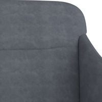 Thumbnail for Sitzbank Dunkelgrau 110x76x80 cm Samt