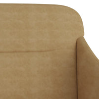 Thumbnail for Sitzbank Braun 110x76x80 cm Samt