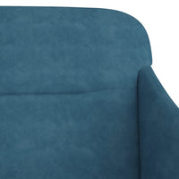 Thumbnail for Sitzbank Blau 110x76x80 cm Samt