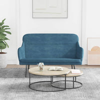 Thumbnail for Sitzbank Blau 110x76x80 cm Samt