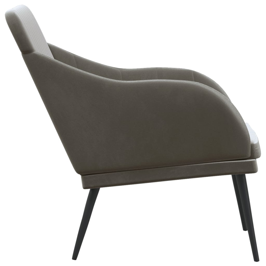 Sitzbank Dunkelgrau 110x76x80 cm Samt