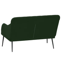 Thumbnail for Sitzbank Dunkelgrün 110x76x80 cm Samt
