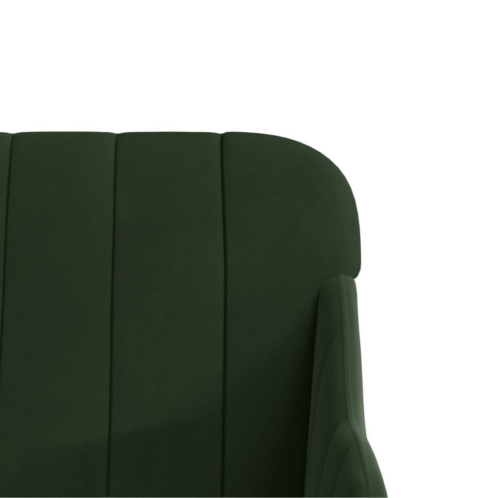 Sitzbank Dunkelgrün 110x76x80 cm Samt