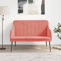 Thumbnail for Sitzbank Rosa 110x76x80 cm Samt
