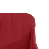 Thumbnail for Sitzbank Weinrot 110x76x80 cm Samt